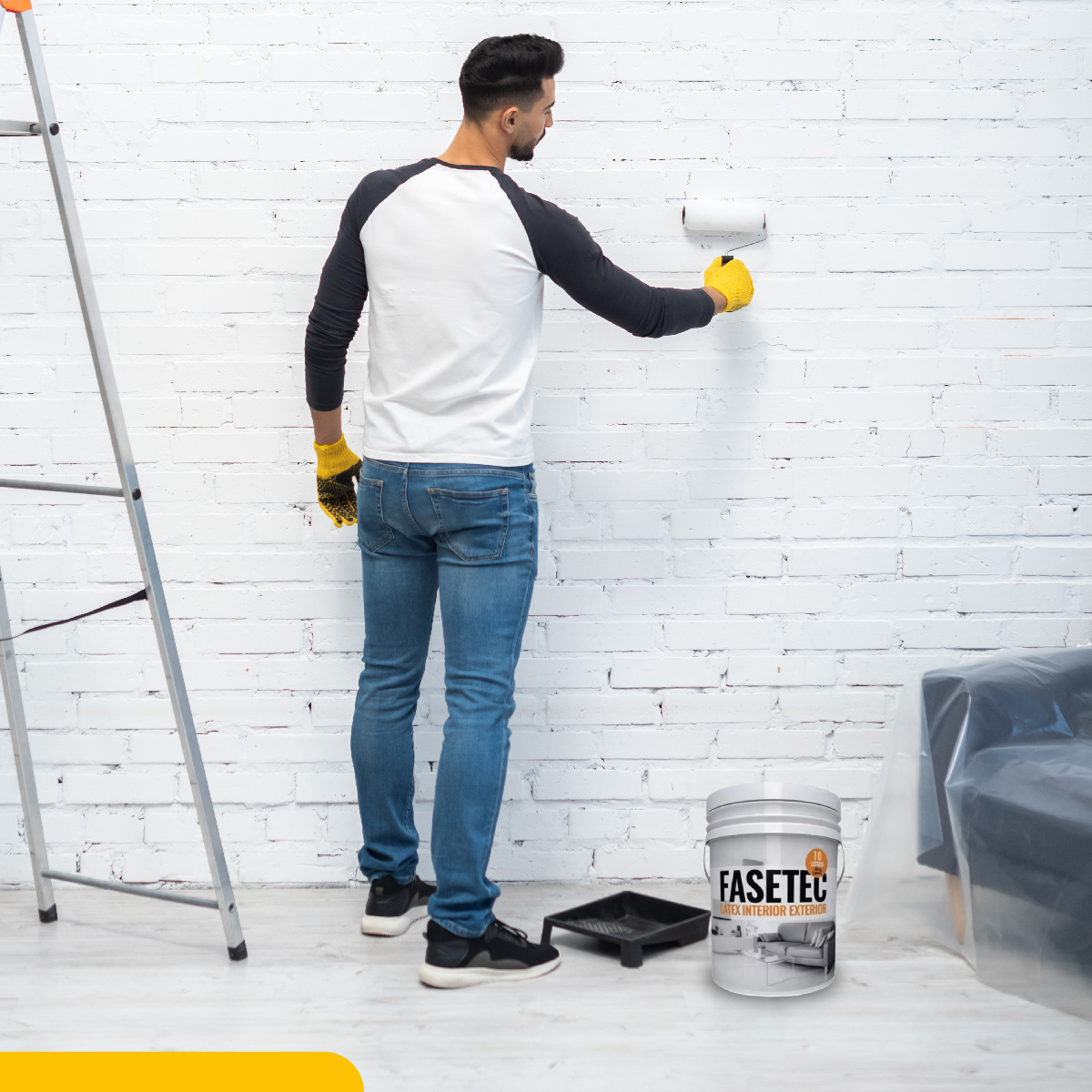 Pintura Fasetec Látex Blanco Interior/Exterior 10L