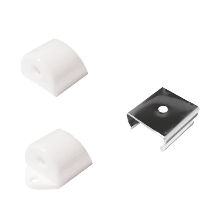 Kit de 2 tapas y 2 clips para perfil de aluminio, PER-31-2M