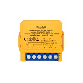 Dimmer Switch WiFi 2 Salidas AC100-240V IP20