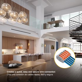 Conector Empalme Fast Clip, 5 Polos