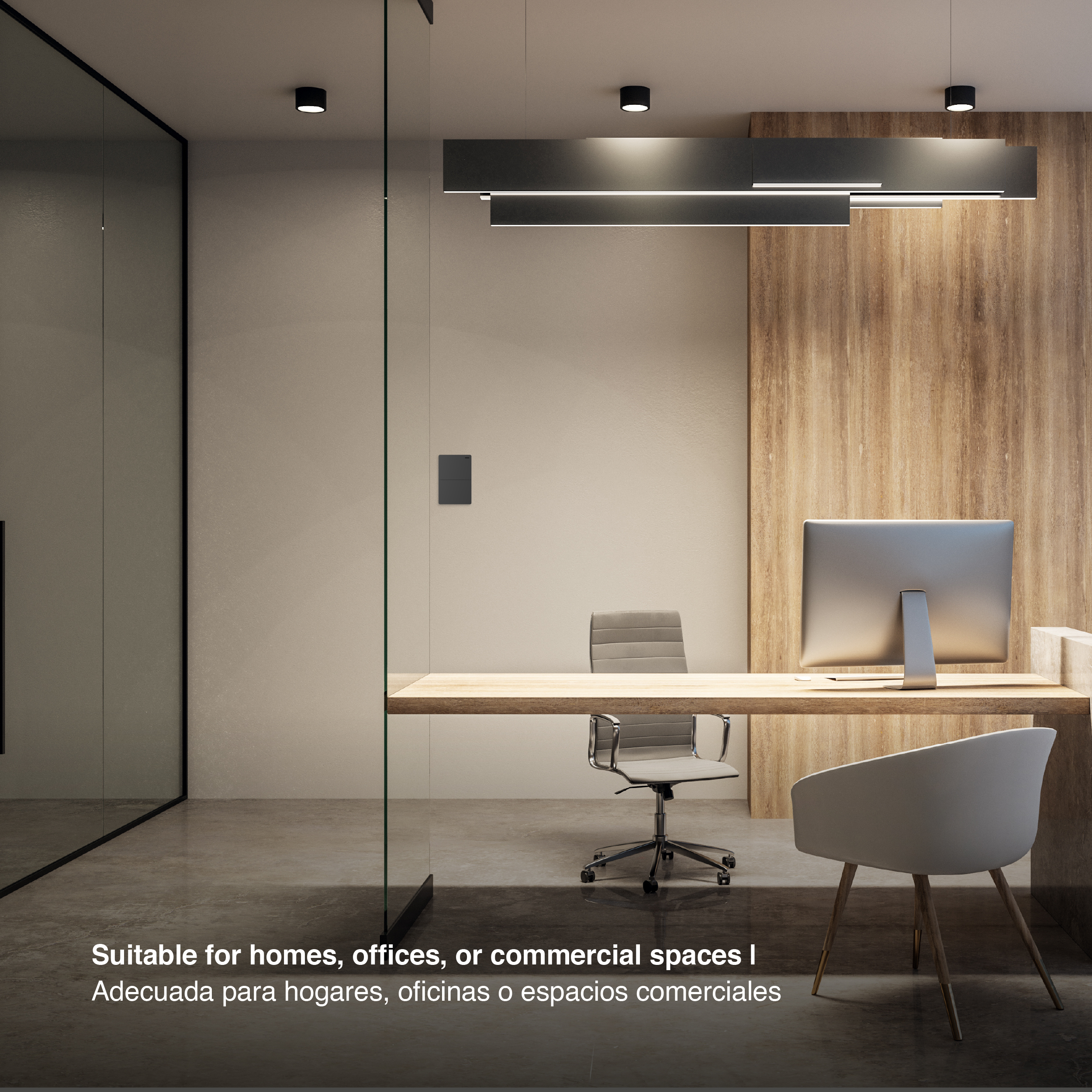 Tecla de 2 Canales, 2 Vías 10A Máx. AC 250V, Gris