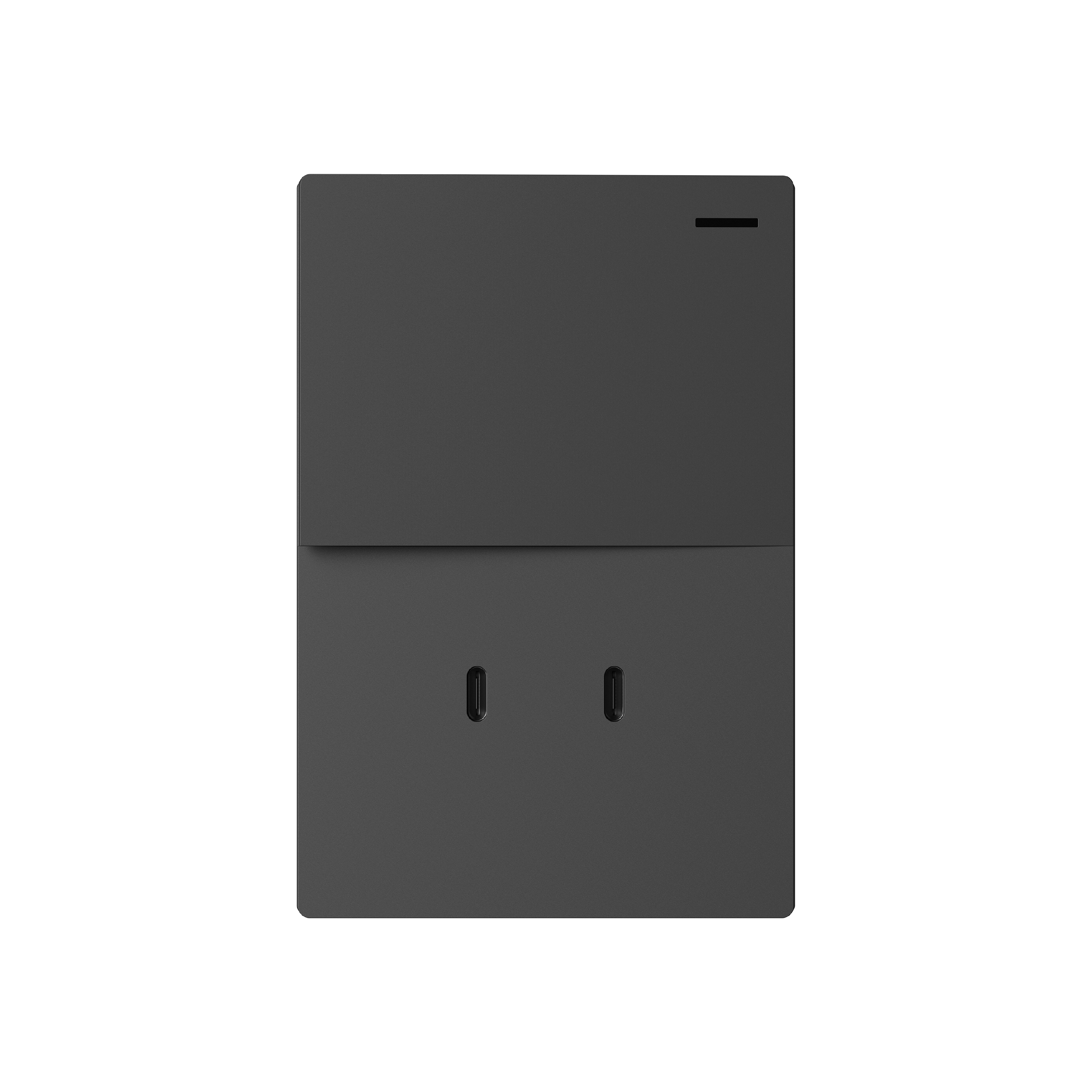 Tecla y 2 USB-C de 30W, 1 Canal 2 Vías 10A Máx. AC 250V, Gris