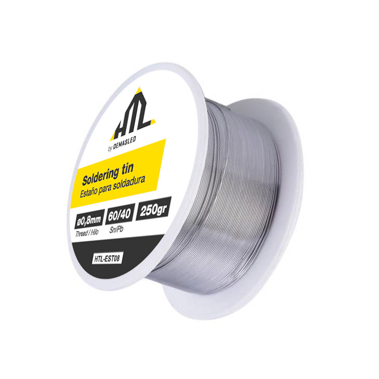Estaño para soldadura, Rollo de 8.5gr, Diámetro 0,8mm, 60/40 x2m