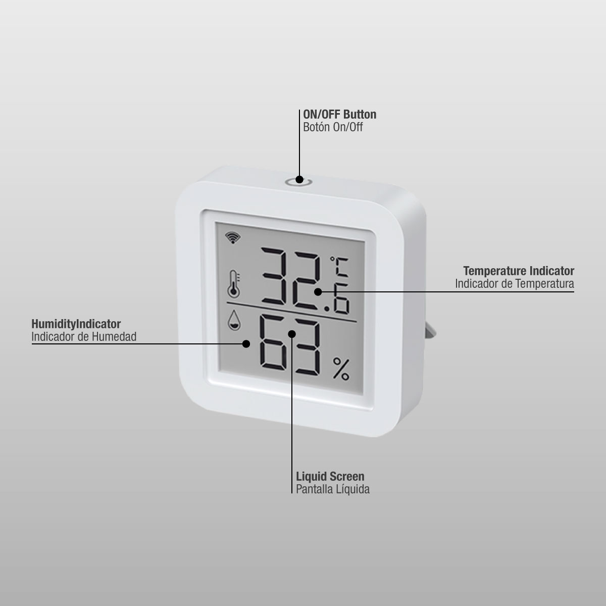 Control Termostato Smart WiFi + IR, Blanco