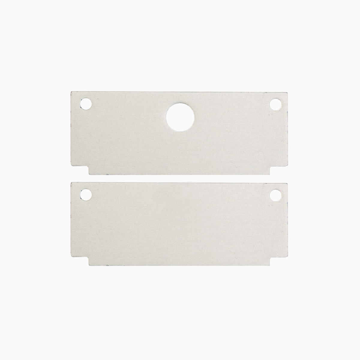 Kit de 2 Tapas y 2 Clips para Perfil de Aluminio Drywall Anodizado, PER-39