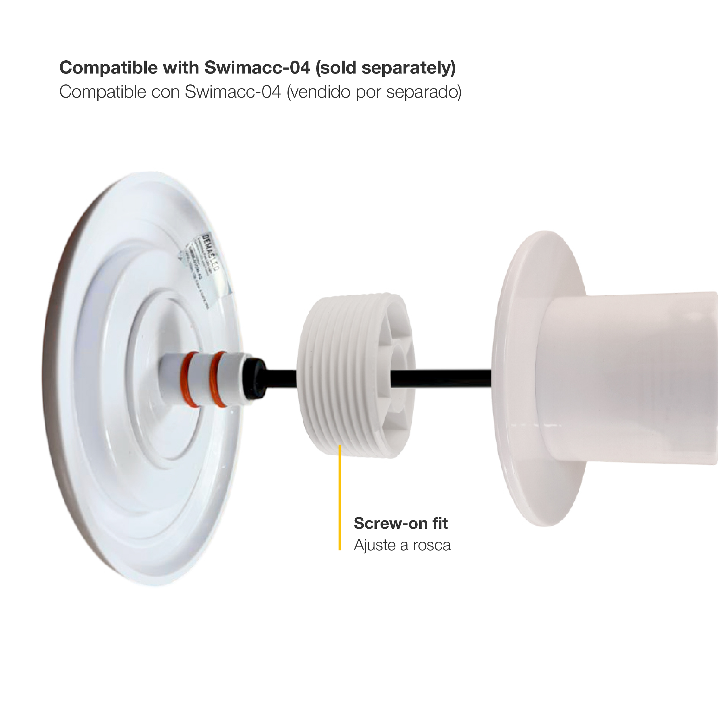 Accesorio para Luminarias de Piscina 28x28.8mm