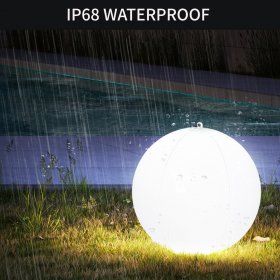 Globo Solar LED, Inflable con Control, RGB y Blanco 38lm, IP68