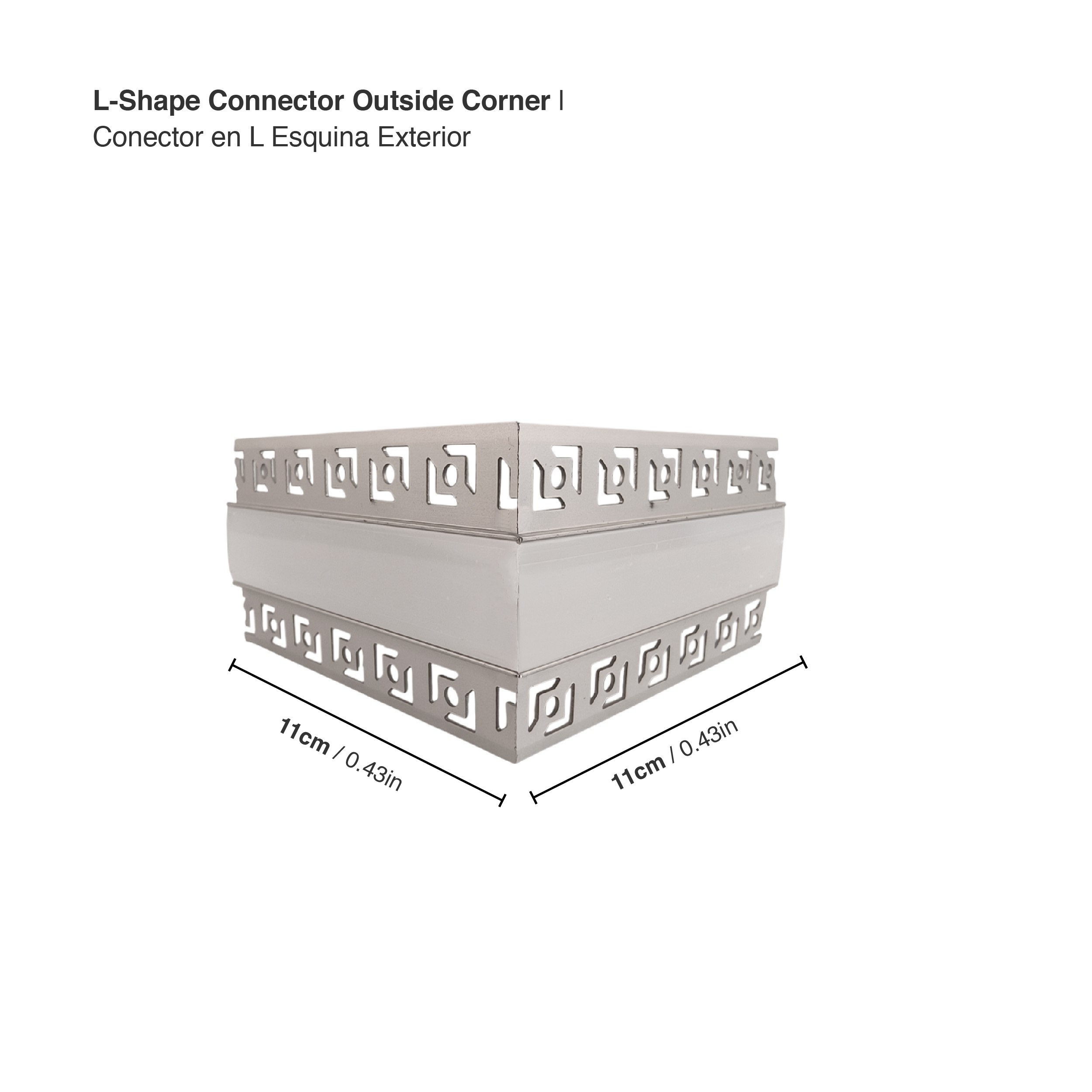 Conector en L Esquina Exterior para PER-39