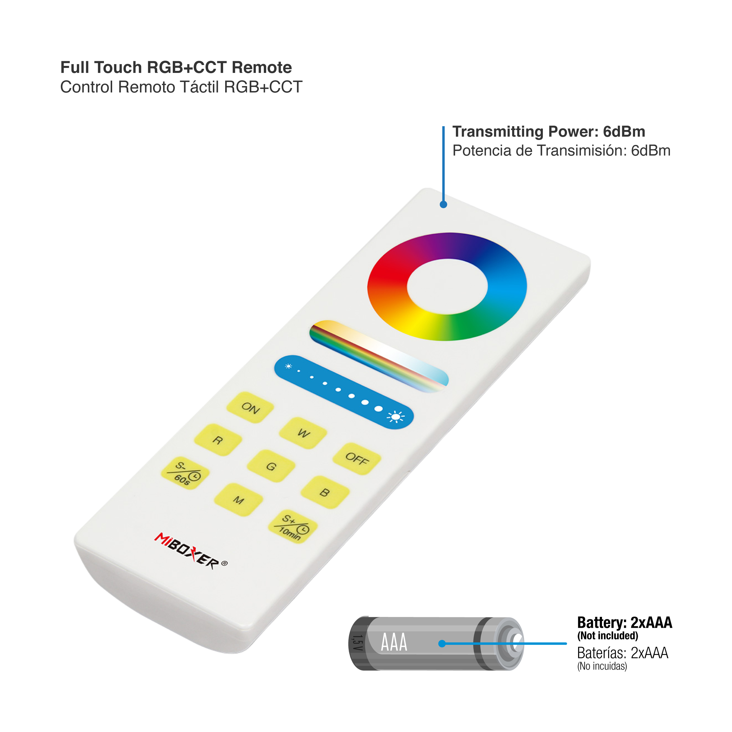 Control Remoto Táctil RGB+CCT 