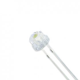 Diodo LED Straw Hat, 5mm Blanco Frío 6000K°, 3.2V 100mW 20mA