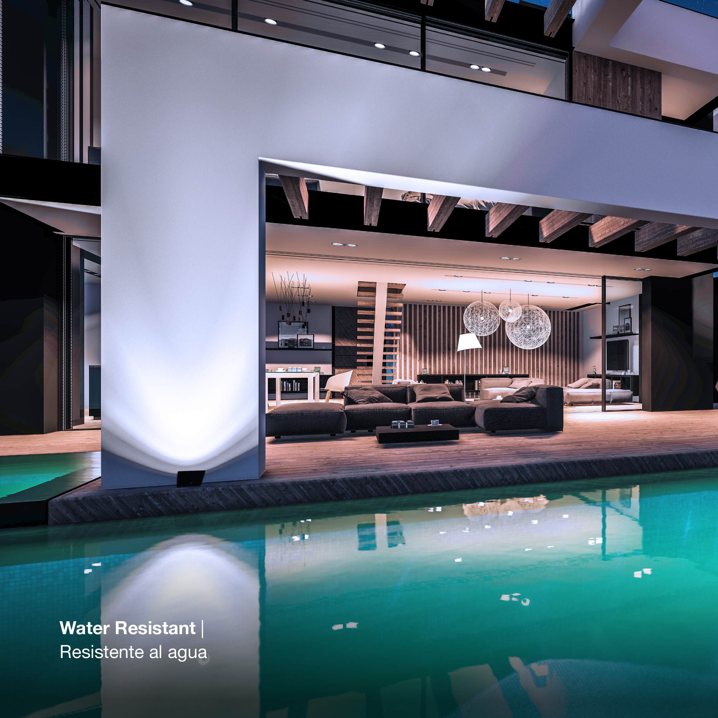 Reflector LED de Exteriores IP65, 100W 8.500lm Blanco Frio, 220-240Vac