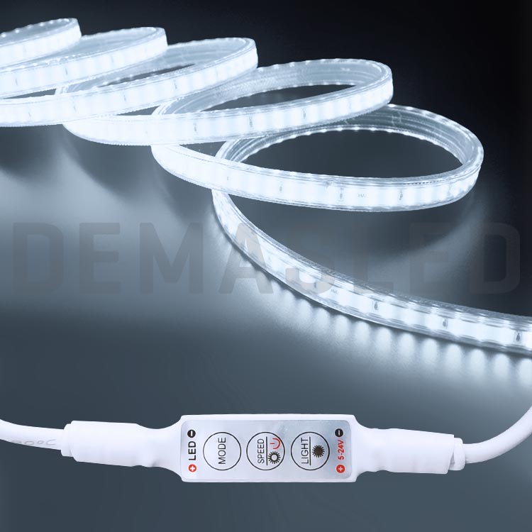 Mini Dimmer Monocromático, Plug DC 5.5x2.1mm, 5-24V 20-96W 4A