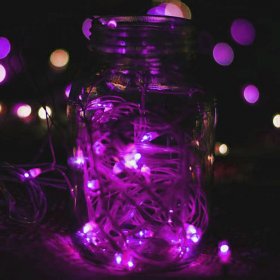 Guirnalda LED 10m, Violeta 500lm 12V 6W, 100 LEDs, IP67