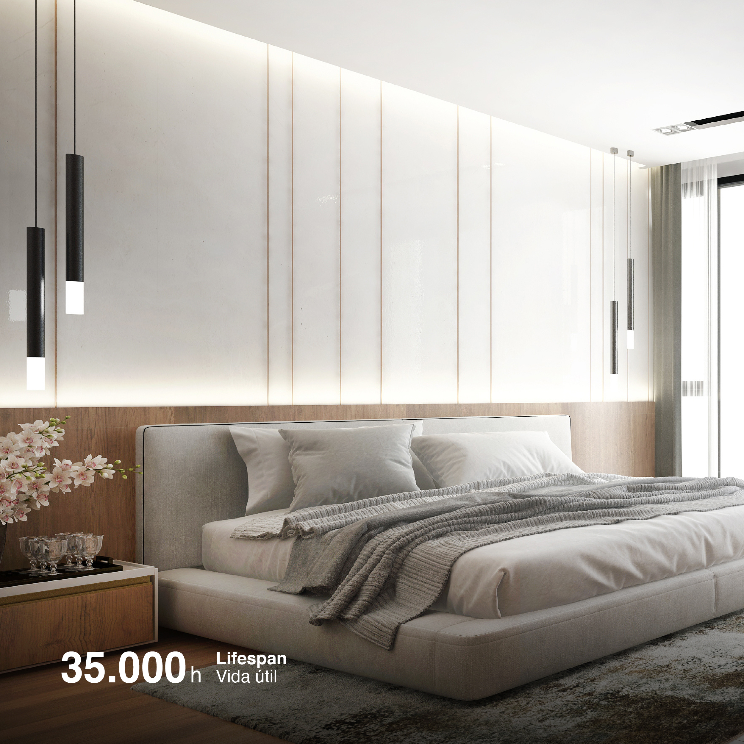 Tira LED COB 24V 15W/m Blanco Neutro 1700lm/m 528 LEDs/m, 10mm PCB IP33 x5m