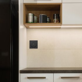 Control Remoto Dimmer Giratorio con Base Magnética 3V 2.4GHz, negro