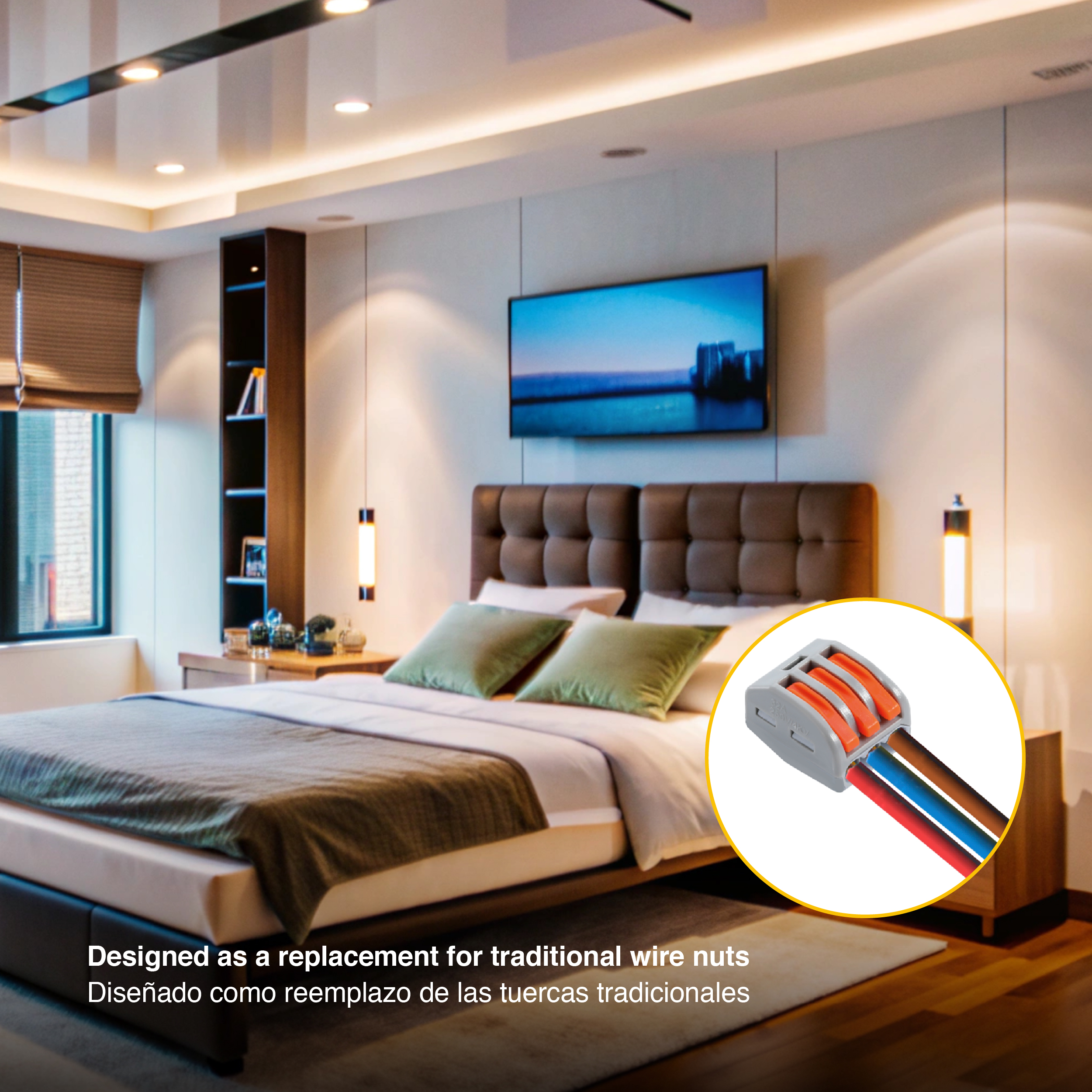 Kit de Conectores Empalme Fast Clip 2, 3, 4 y 5 Polos x65 piezas