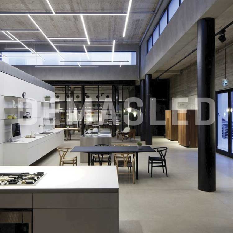 Perfil de Aluminio Linear 75x50mm Blanco, Cover Opal Blanco x2m