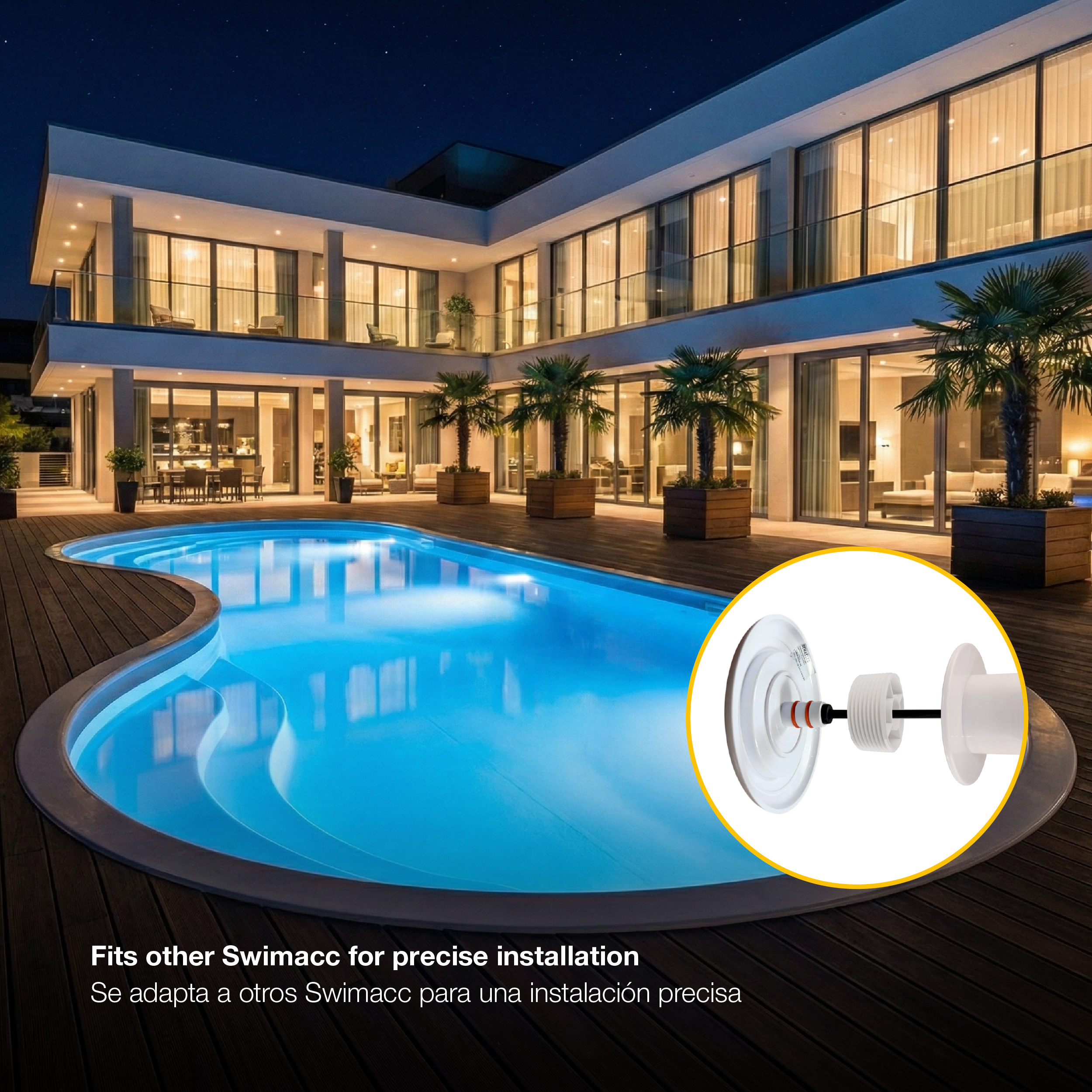 Accesorio para Luminarias de Piscina 28.8x28.2mm