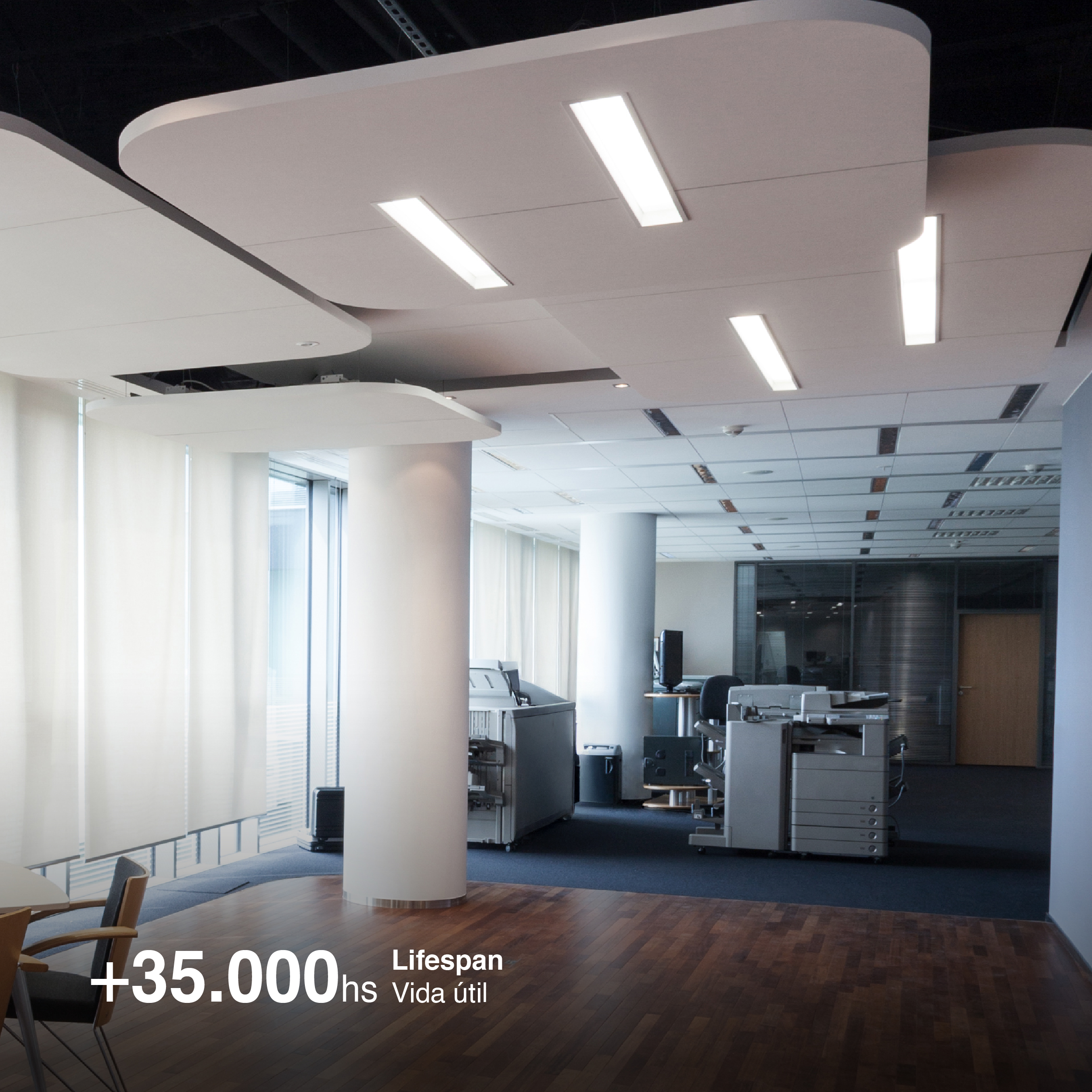 Panel BACKLIGHT LED 48W, 30 x 120cm, 48W, blanco neutro, Aplicar