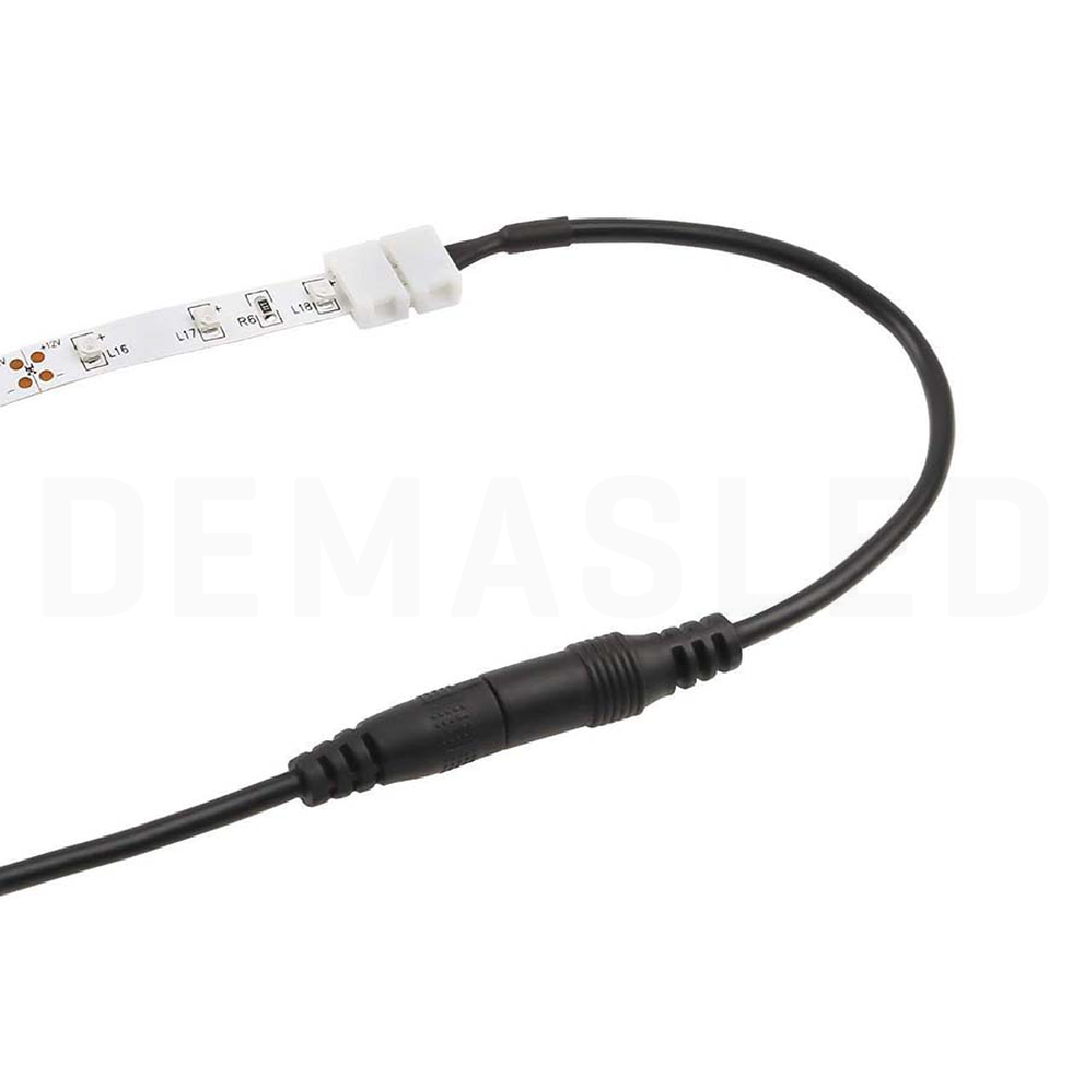 Conector con Adaptador para Fuente, tiras SMD5050 monocromáticas