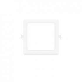 Panel LED cuadrado blanco de 12x12cm 6W 290lm Cálido De Embutir