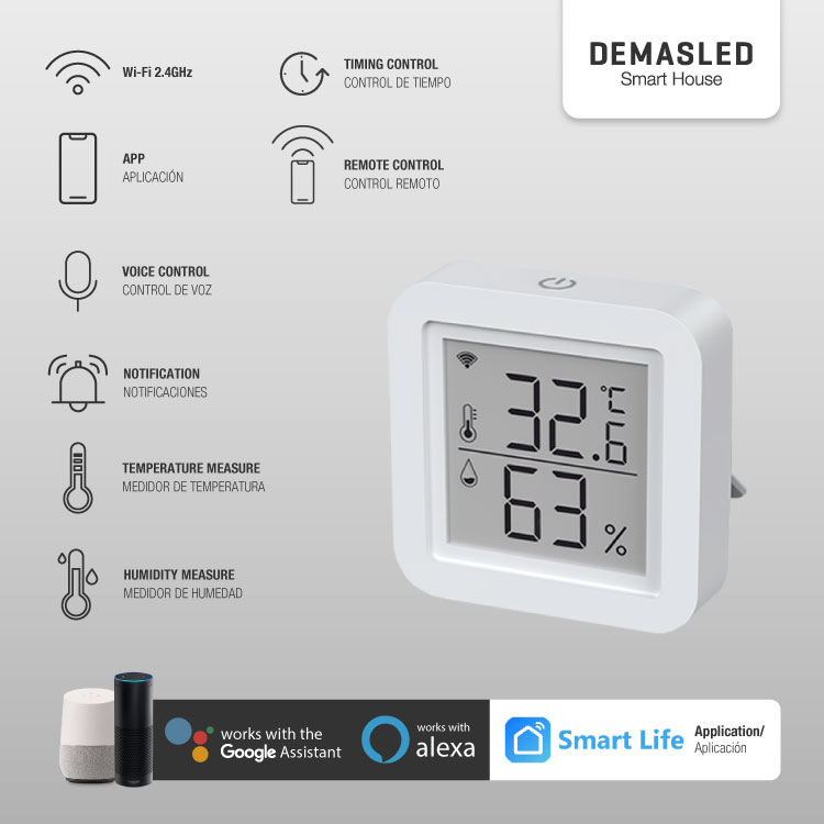 Control Termostato Smart WiFi + IR, Blanco