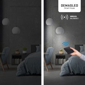 Tecla inalámbrica RF, 1 Efecto Smart House, Negro
