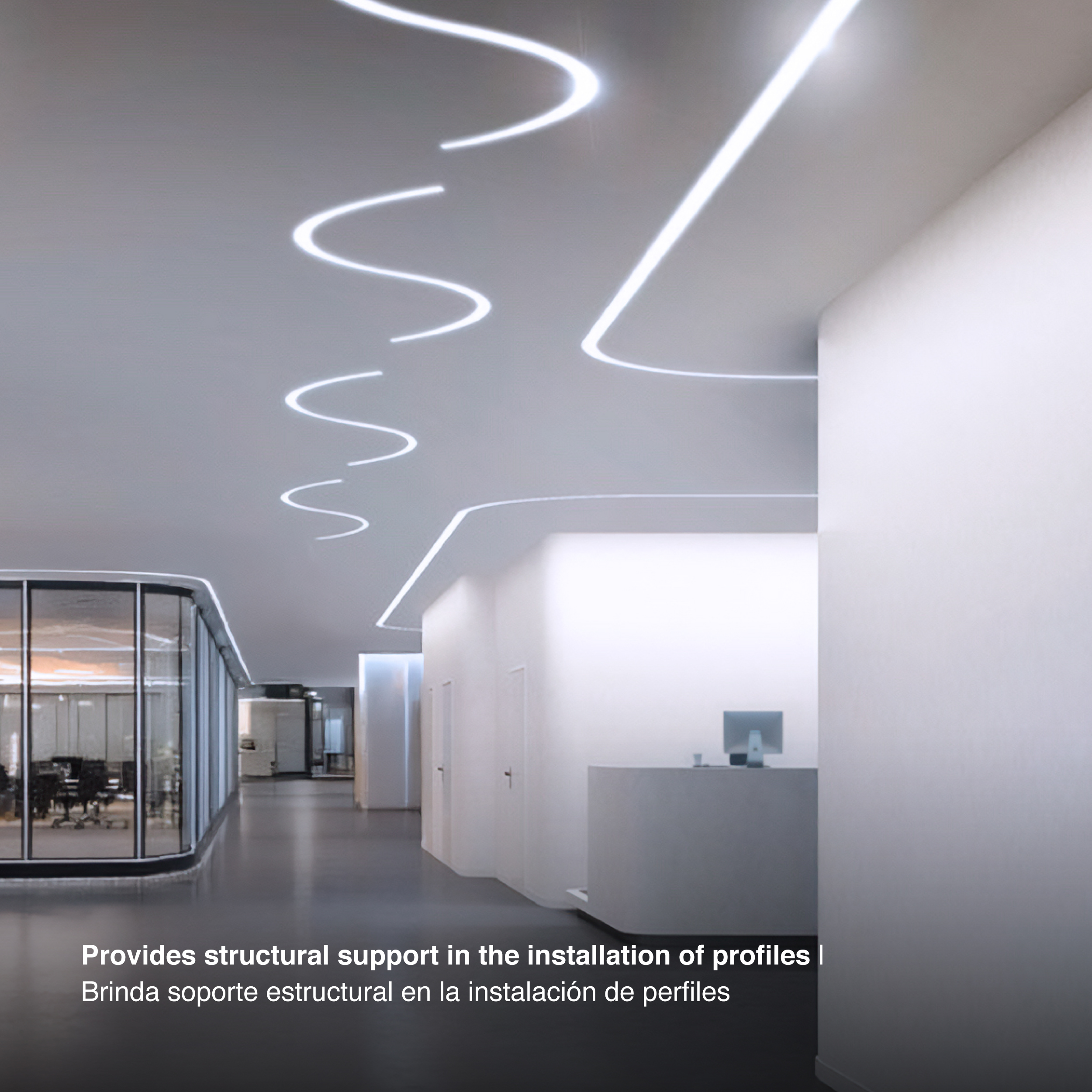 Perfil Flexible de Acero Inoxidable para pers-05 x10m