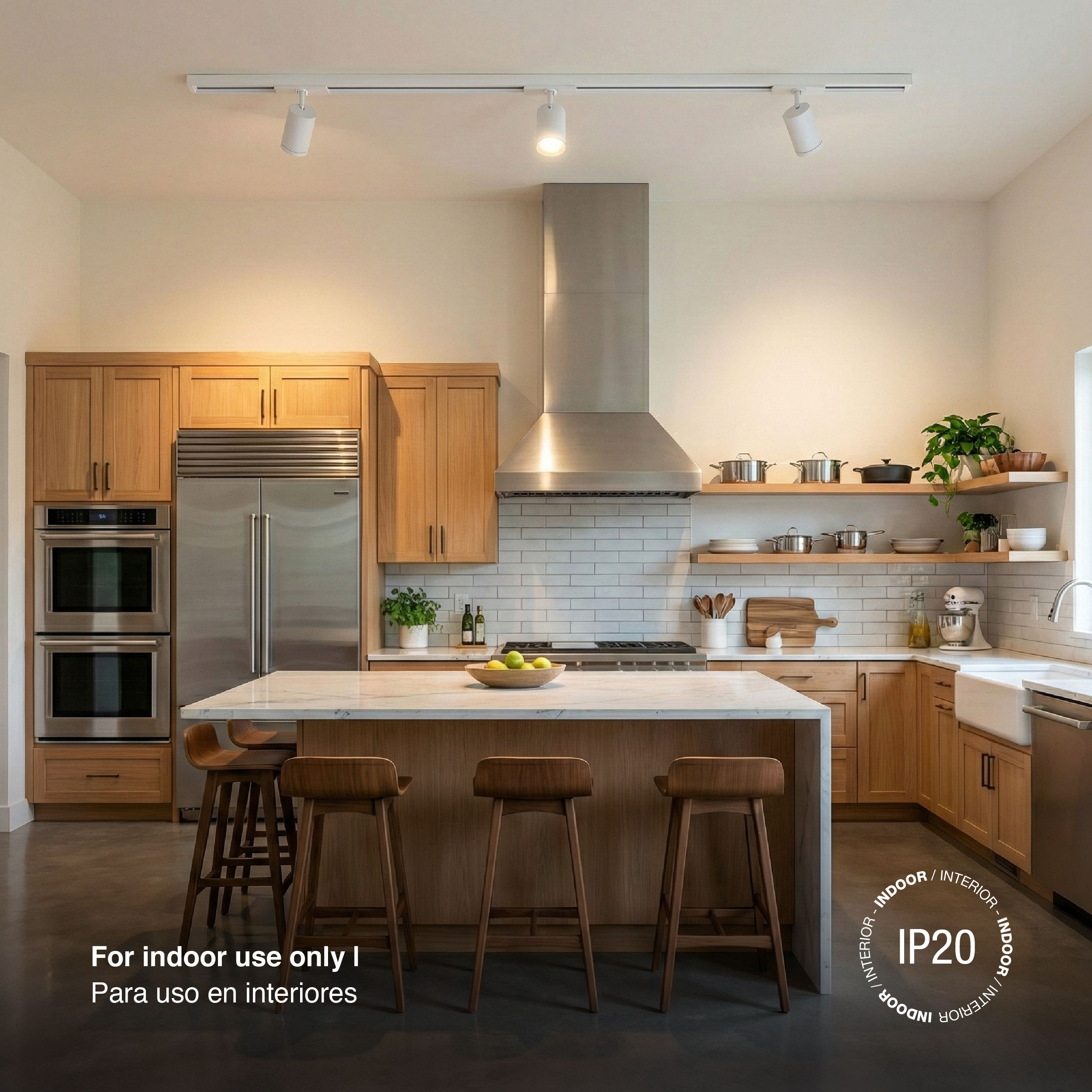 Adaptador para Riel LED Track Light Blanco 