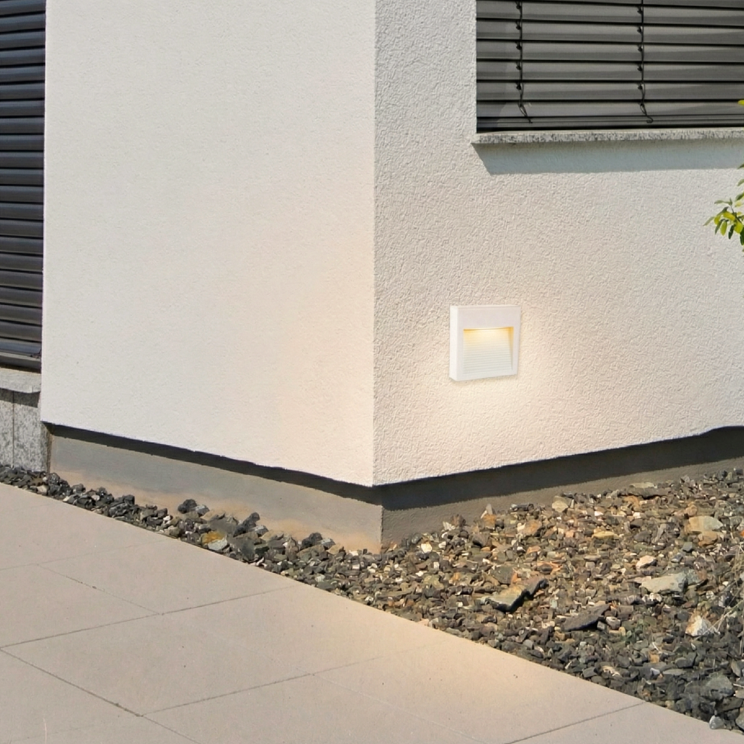 Aplique LED Exterior de Pared Cuadrado 6W IP65 Blanco 12x12cm 220V Blanco Cálido