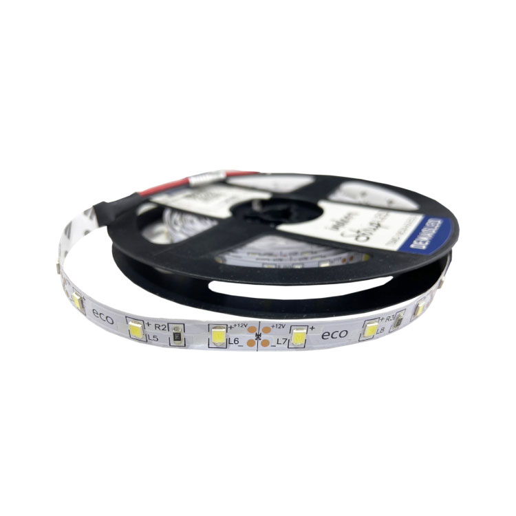 Tira LED SMD2835, 12V 4W/m, Blanco Cálido, 60 LEDs/m, 5m.ECO