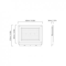 Reflector LED Exteriores, 300W 25.000lm Blanco Neutro 4000K 220V