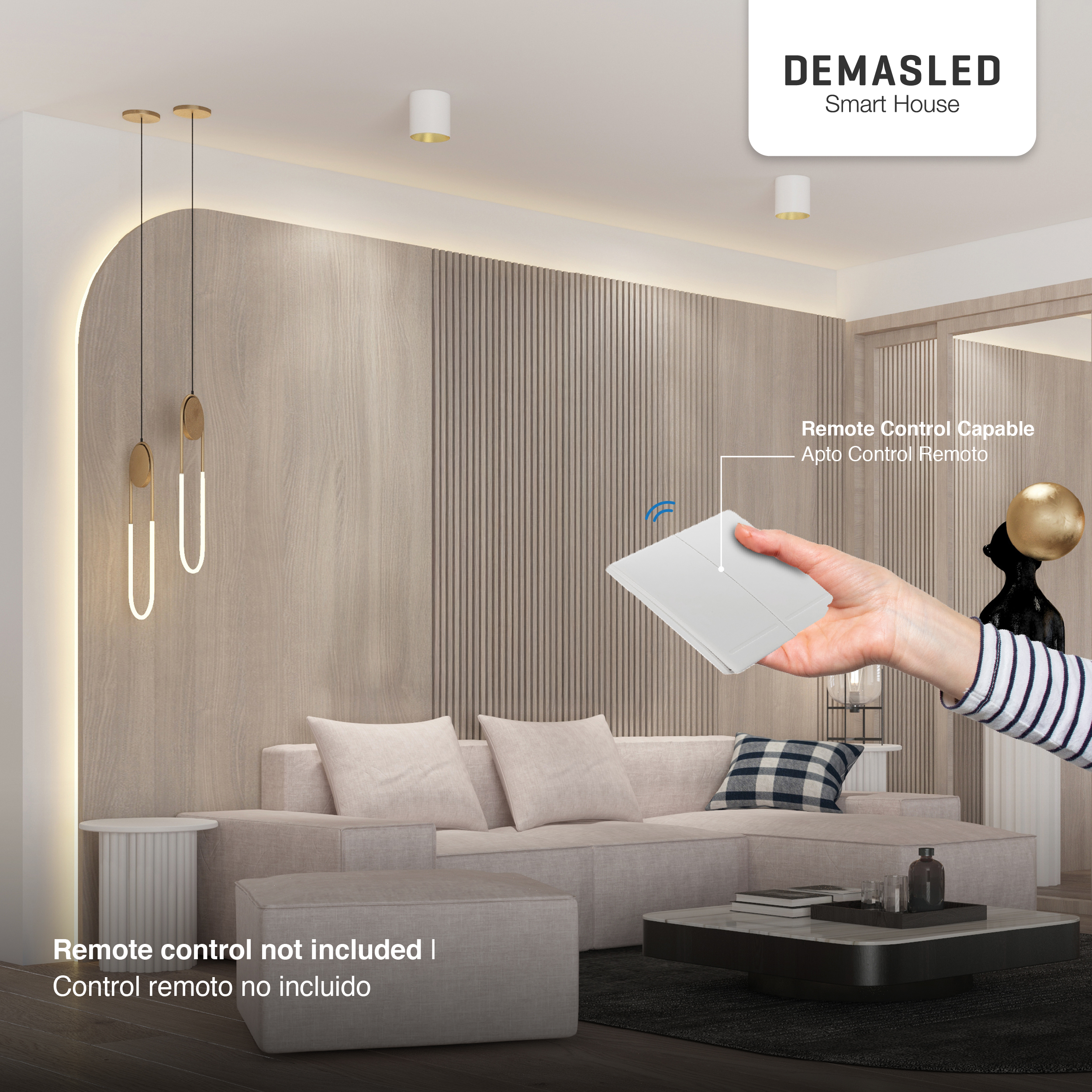 Mini Smart Switch WiFi+RF 3 Canales, 100-240Vac 50-60Hz 10A max 2.4GHz