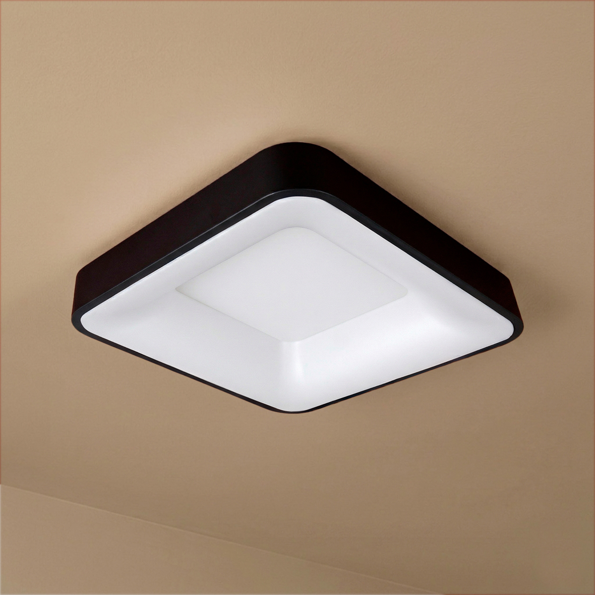Panel LED Smart Cuadrado Negro 50x50x9cm 48W 210mA CCT, de Aplicar