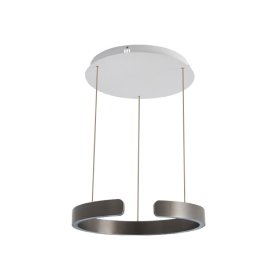 Lámpara LED Suspendida Titanio Negro, Ø40x52cm, 28W CCT Variable 3000-6500K