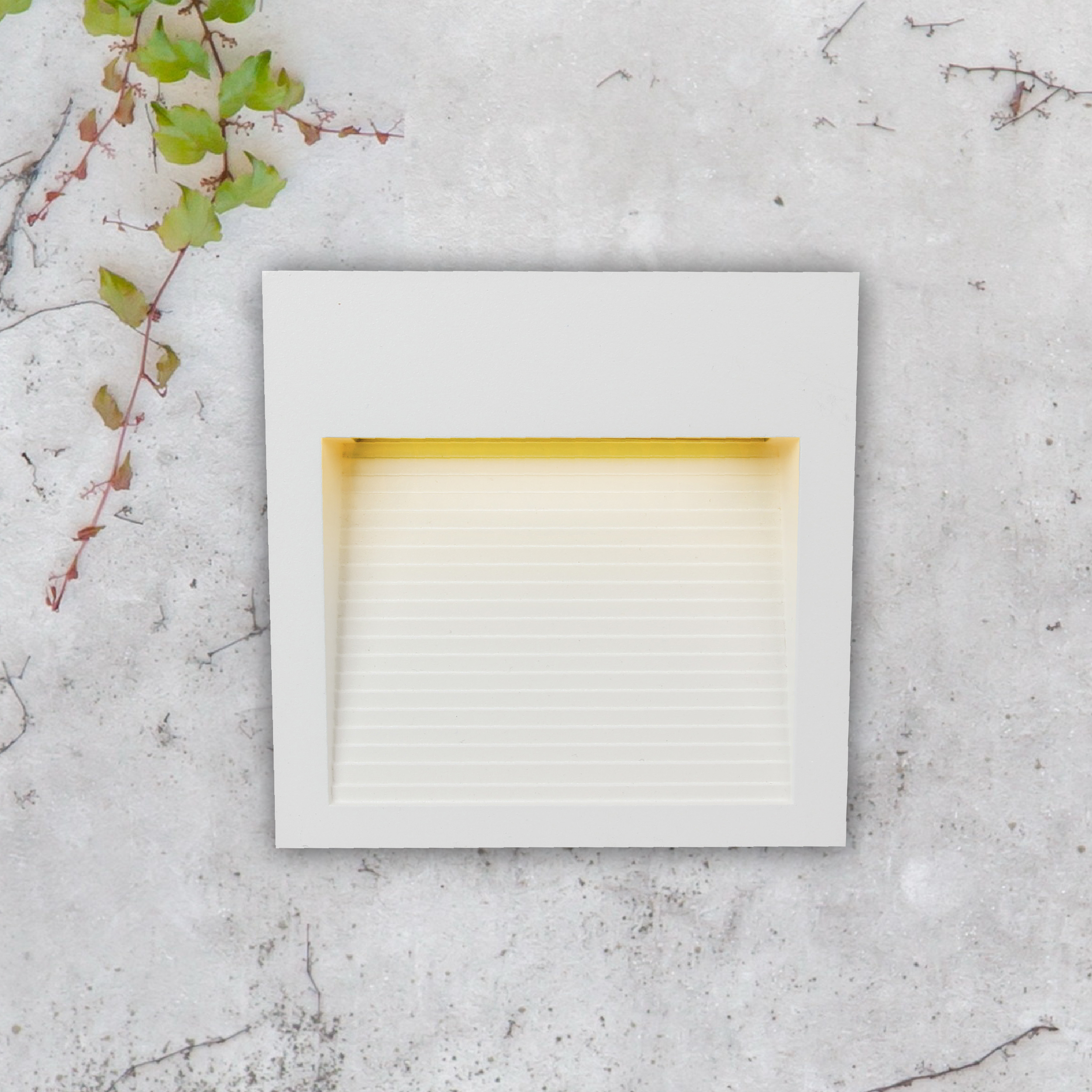 Aplique Exterior Blanco WALL SQUARE LED 6W Blanco Neutro 12x12cm 220-240V