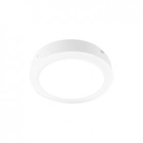 Plafón LED redondo blanco de 17cm 12W 820lm blanco Frío, de aplicar