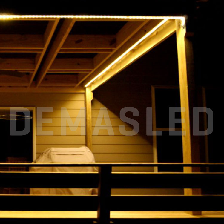 Tira LED de Neón SMD2835 IP67 12V 6W/m Amarillo 120 LED/m 5m