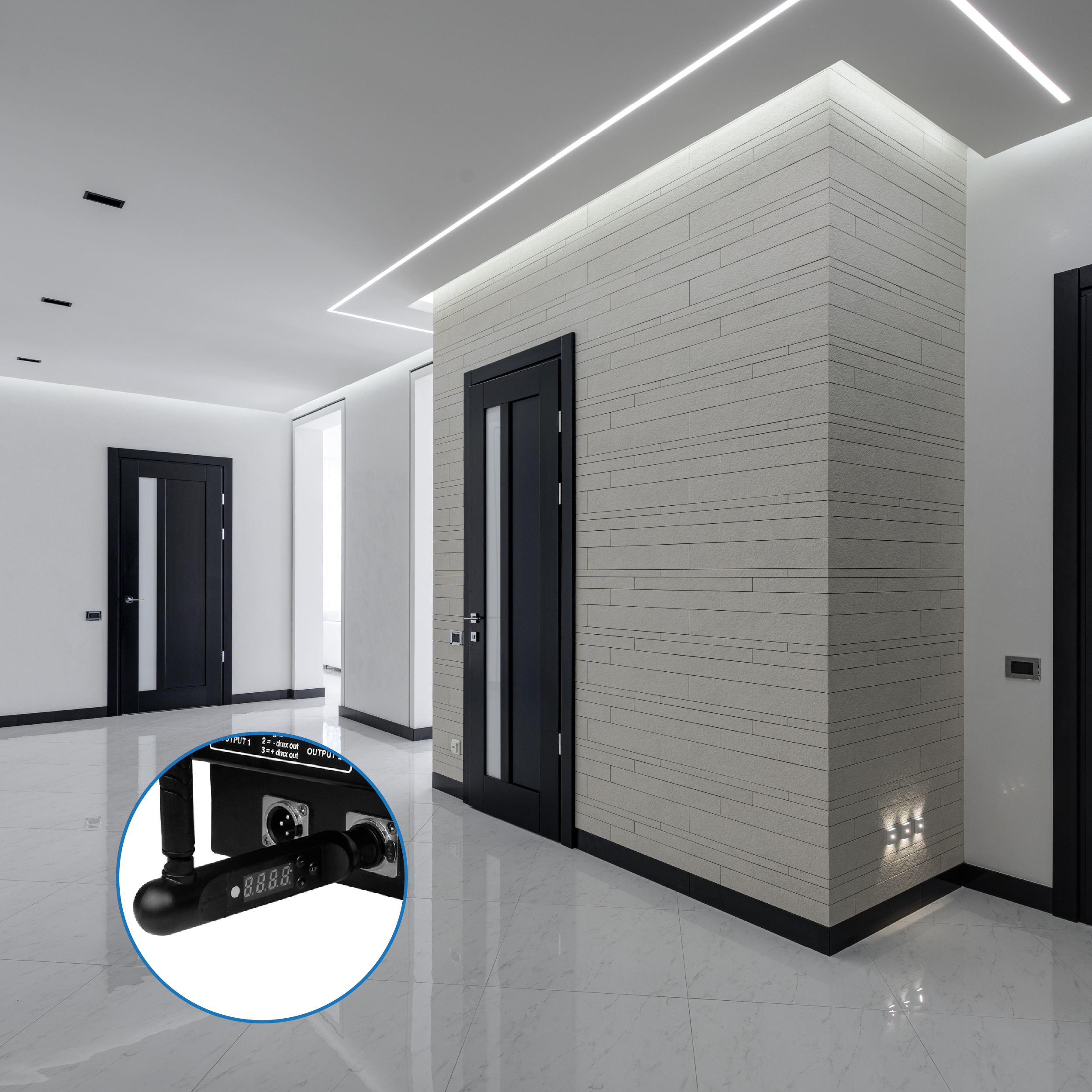 Transmisor LED DMX 512 2.4GHz 5V 500mA 