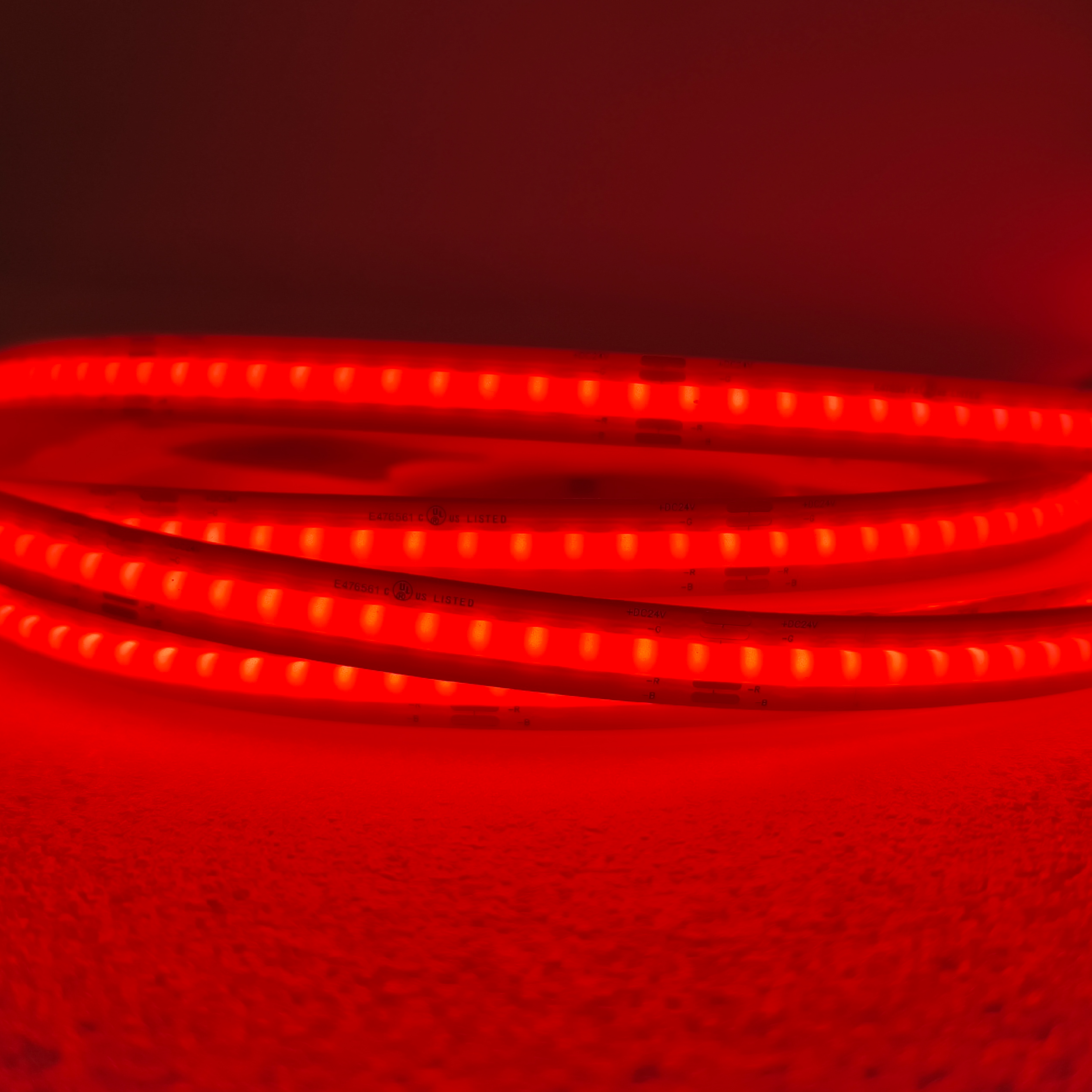 Tira LED COB 24V 14W/m, RGB 500lm/m, 10mm PBC, 5m