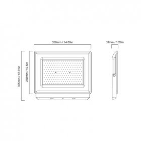Reflector LED de Exteriores IP65, 200W 17000lm Blanco Cálido 220V
