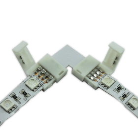 conector para Tiras SMD 5050 RGB. 90 Forma de L. 