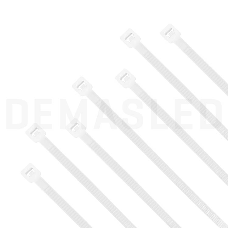 Precinto de Nylon, Blanco 4.8x200mm. 100 uds.