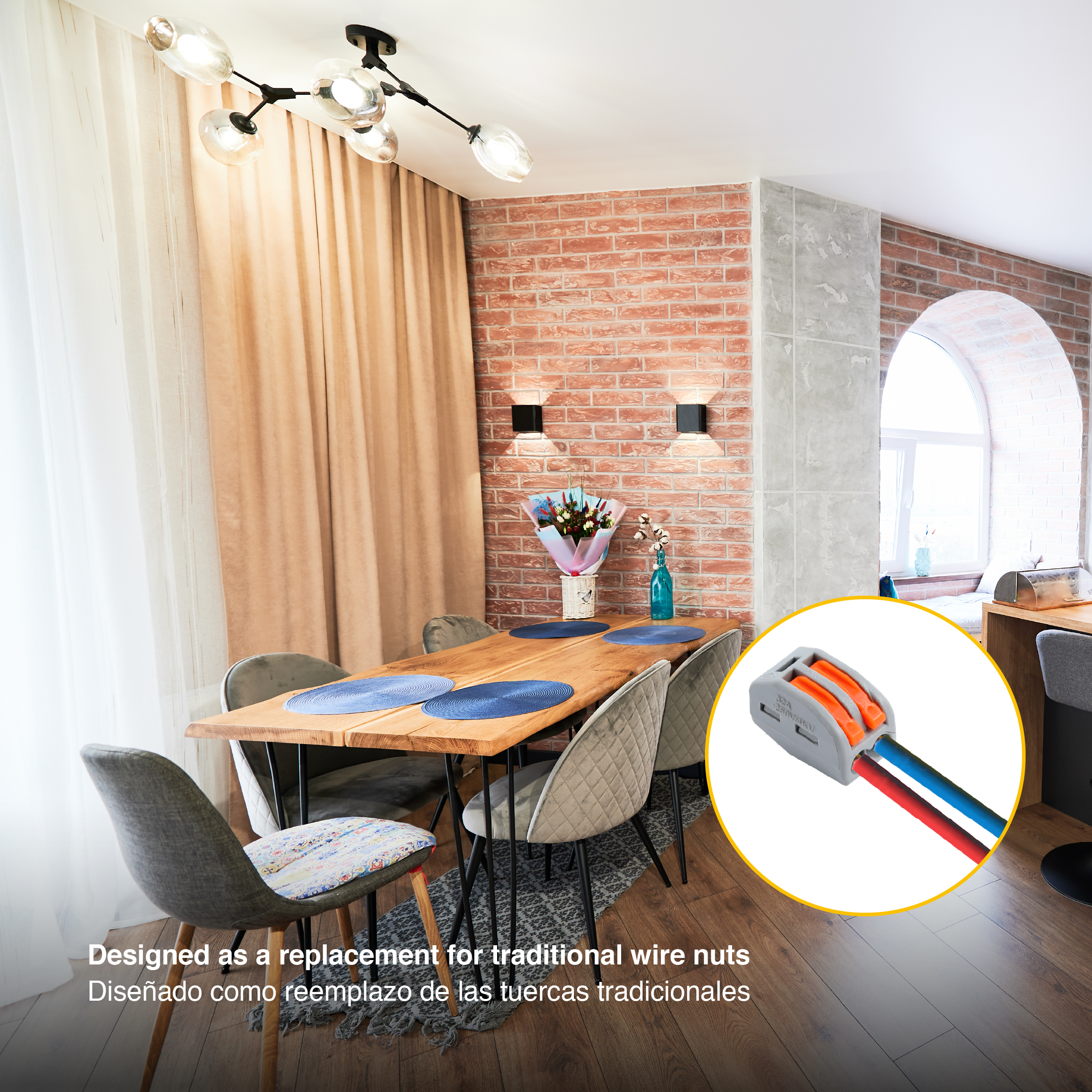 Kit de Conectores Empalme Fast Clip 2 y 3 Polos x60 piezas