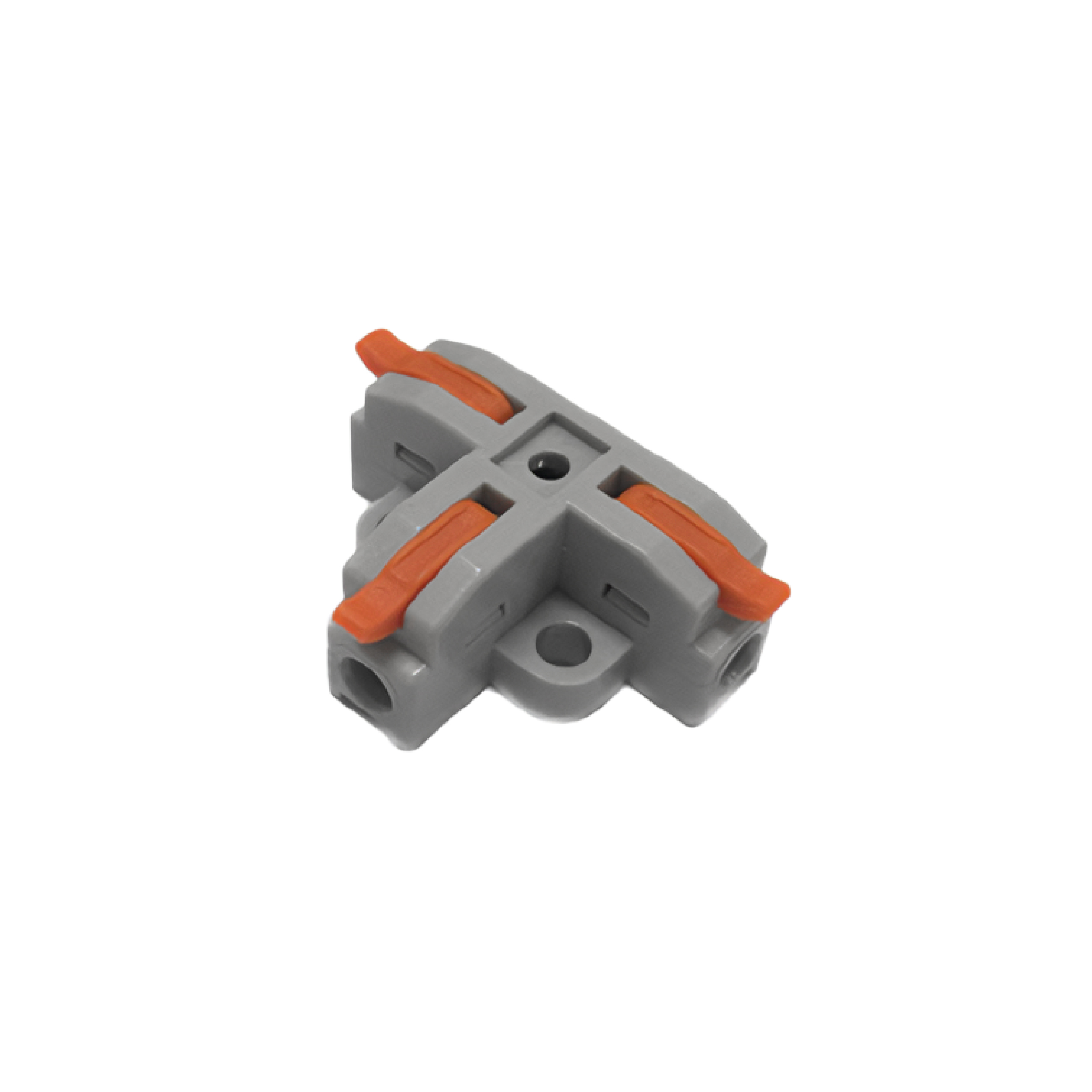 Conector en T, Bornera Fast Clip, 1 X 1 X 1