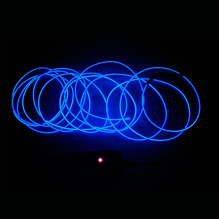 Guirnalda EL, Azul Neón, 3m, x2 Baterías AA, No incluidas