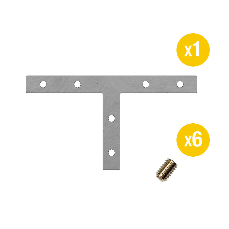Conector para Perfiles de Aluminio, Forma de T
