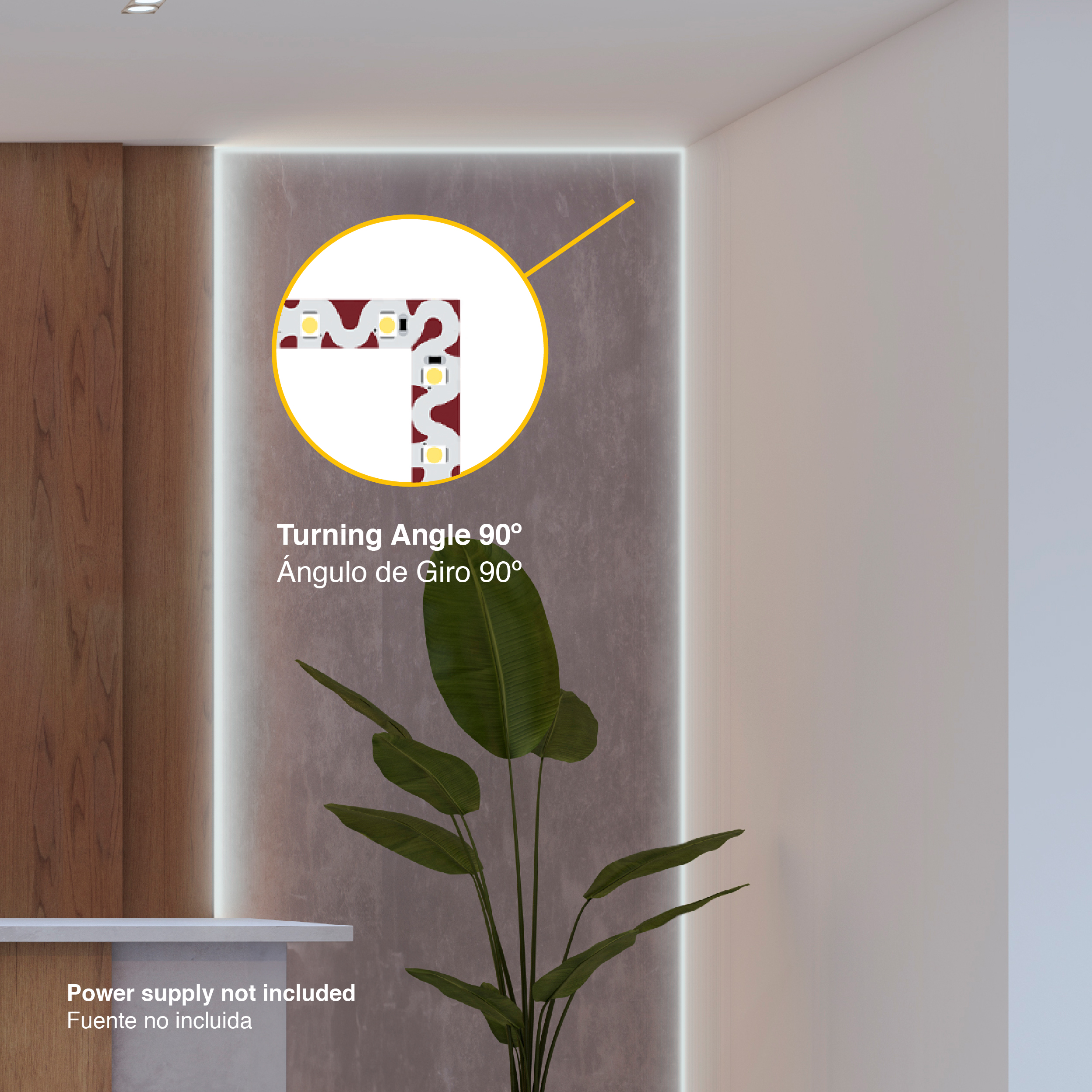 Tira LED Zig-Zag SMD5050, 12V 6.2W/m, RGBW, 540 lm/m 48 LEDs/m, 5m