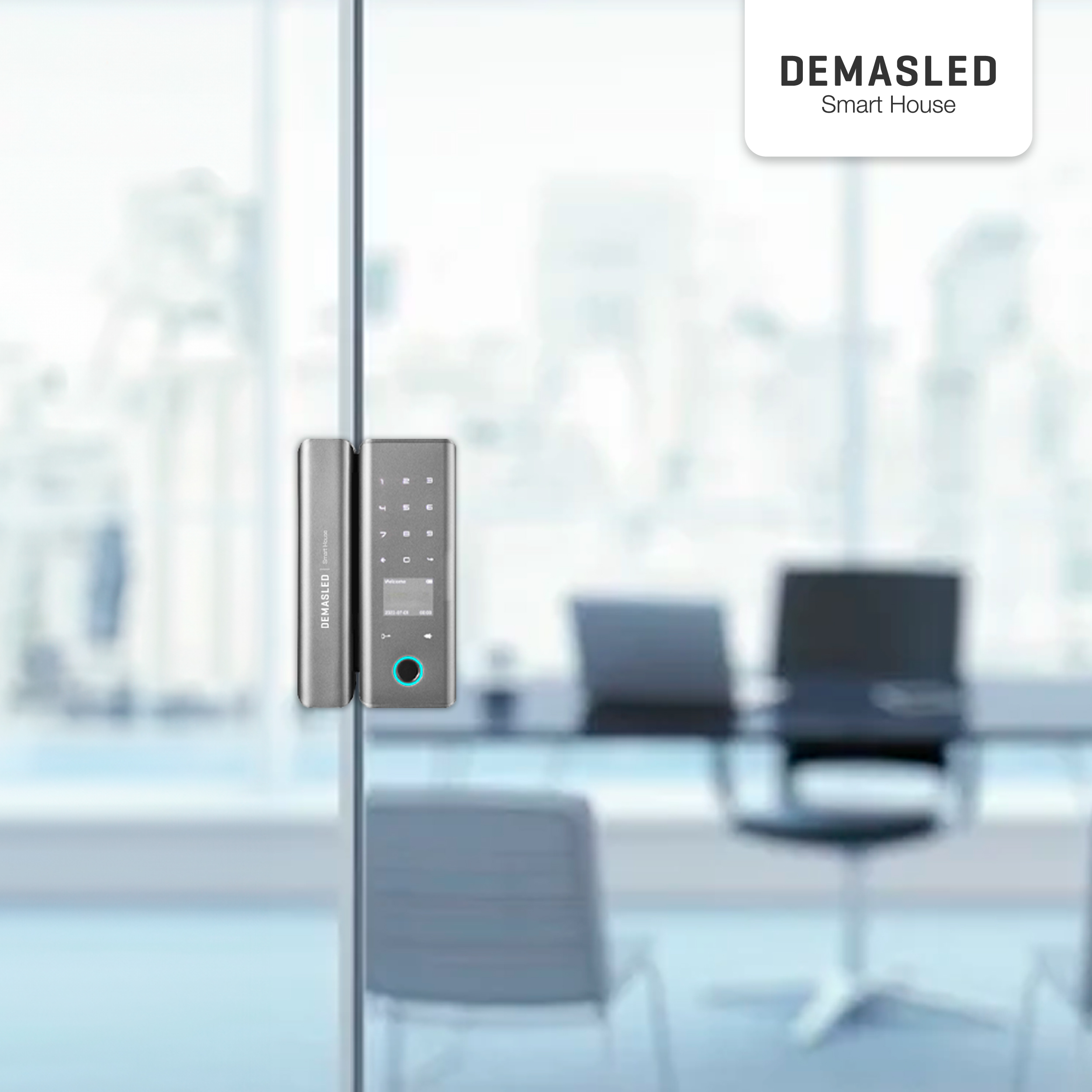 Mini Cerradura para Blindex Biométrica Smart WiFi