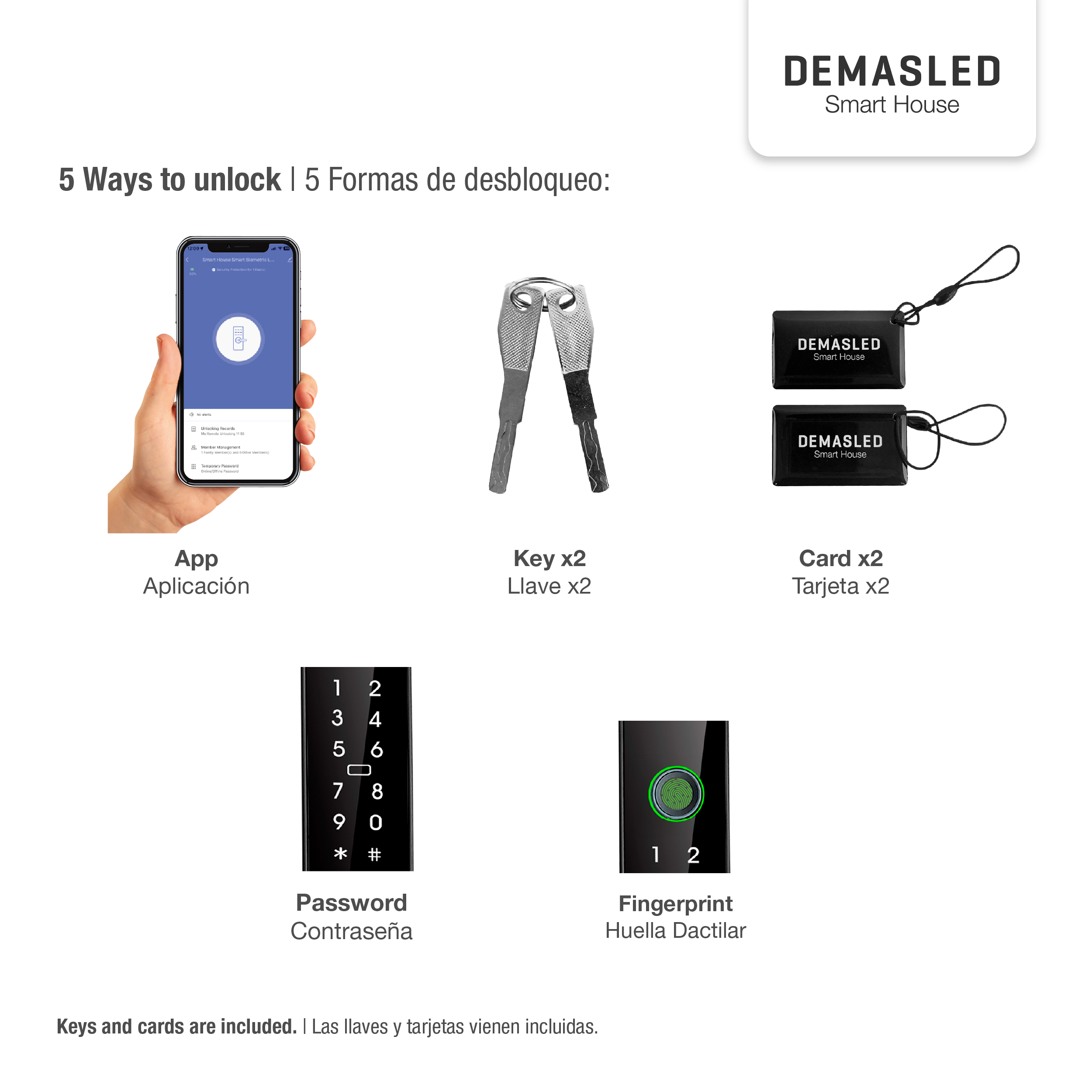 Cerradura para Exterior Biométrica Smart WiFi 